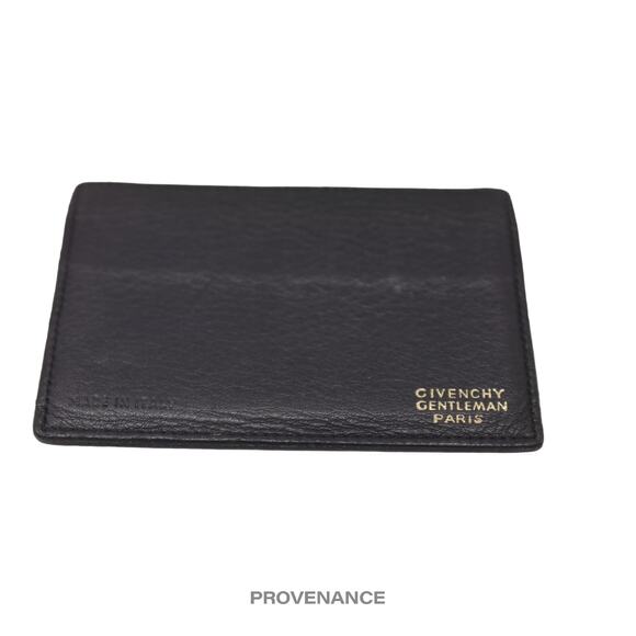 🔴 Givenchy Logo Gentleman Card Holder - Black Leather - Picture 5 of 5